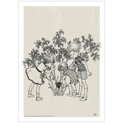 Affisch – Astrid Lindgren – Lotta-fågelbo 50x70