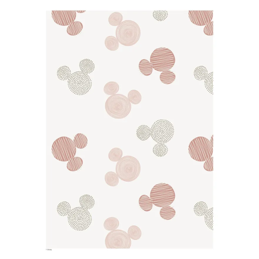 Affisch – Musse Pigg beige mönster 30x40