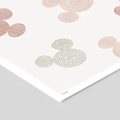 Affisch – Musse Pigg beige mönster 30x40
