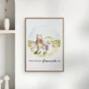 Affisch – Nalle Puh -Vänskapssolnedgång 30x40