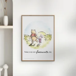 Affisch – Nalle Puh -Vänskapssolnedgång 30x40