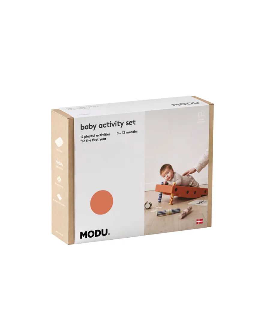 Aktivitetset Baby - Burnt Orange/Dusty Green