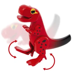 Aktiv Vulkan med Dinosaurier