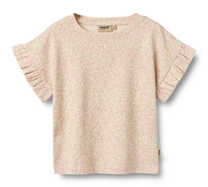 Ally T-Shirt - Coral flowers