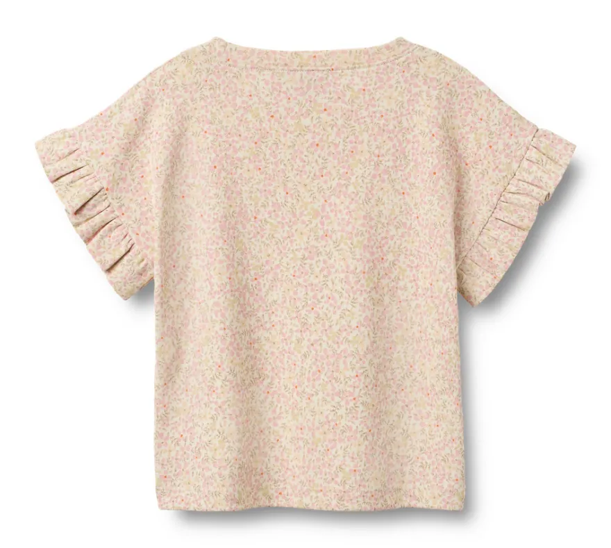 Ally T-Shirt - Coral flowers