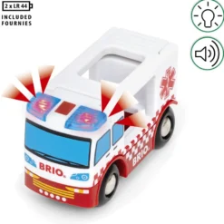 Ambulance med Ljud och Ljus
