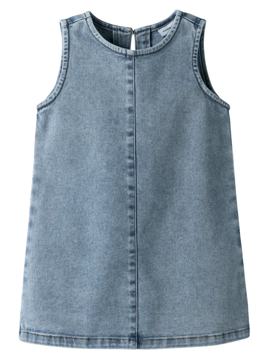 Amelia Denim Klänning - Medium Blue Denim