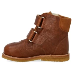 Angulus TEX-stövlar Med Kardborreband - Cognac/Rose Copper