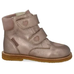 Angulus TEX-stövlar Med Kardborreband - Rose Copper/Faded Rose