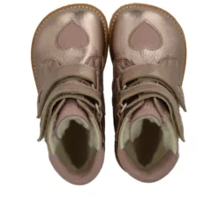 Angulus TEX-stövlar Med Kardborreband - Rose Copper/Faded Rose