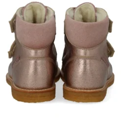 Angulus TEX-stövlar Med Kardborreband - Rose Copper/Faded Rose