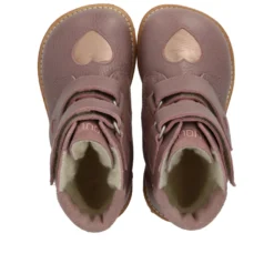Angulus TEX-stövlar Med Kardborreband - Faded Rose/Rose Copper