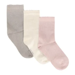 Ankelstrumpor, 3-pack - Rose Smoke