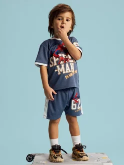 Anri Spiderman Shorts - Vintage indigo