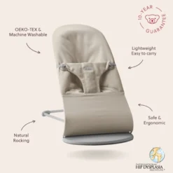 BabyBjörn Babysitter Bliss - Melerad Ljusbeige
