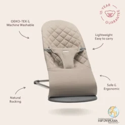 BabyBjörn Babysitter Bliss Vävd Klassisk Quilt - Sandgrå