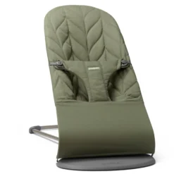 BabyBjörn Babysitter Bliss Vävd Bladmönstrad Quilt - Mörkgrön