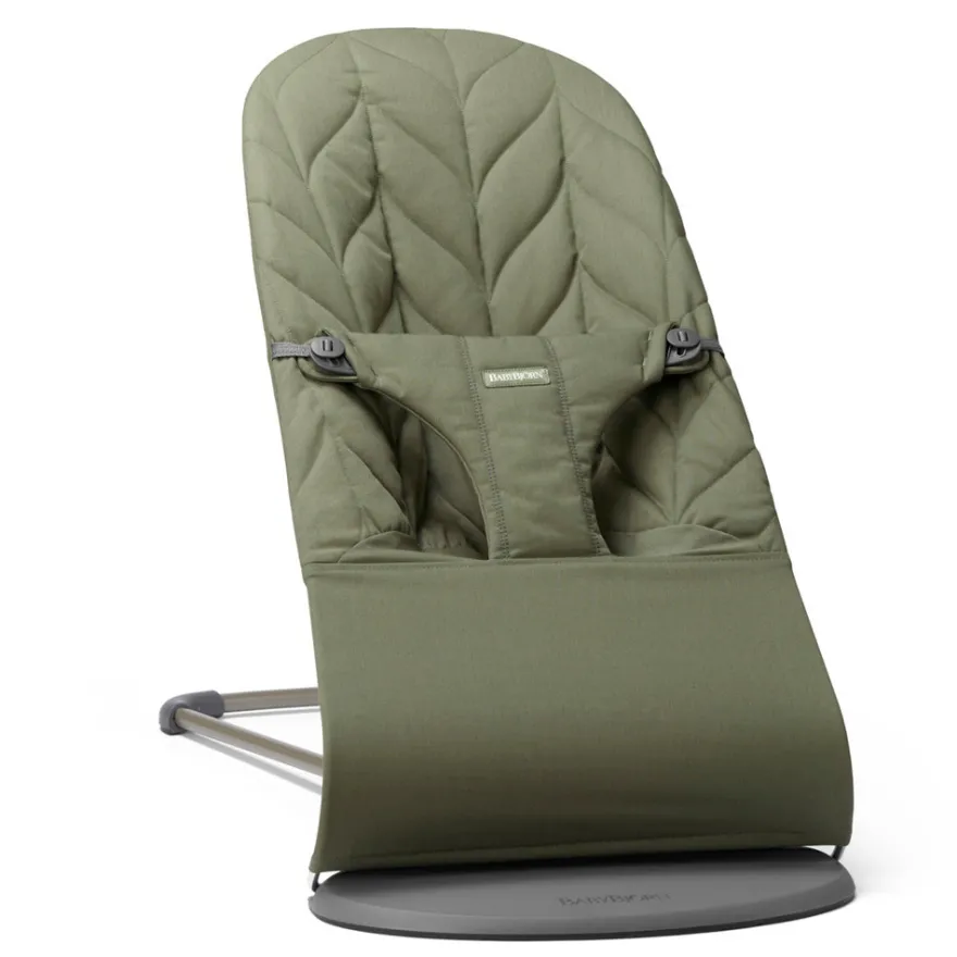 BabyBjörn Babysitter Bliss Vävd Bladmönstrad Quilt - Mörkgrön