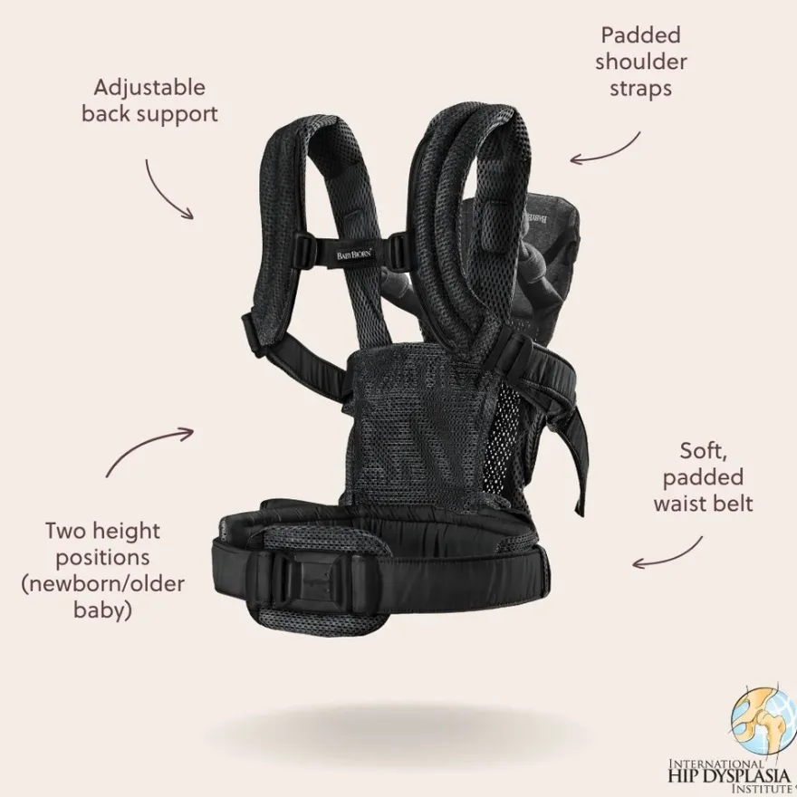 BabyBjörn Harmony 3D Mesh Bärsele - Svart