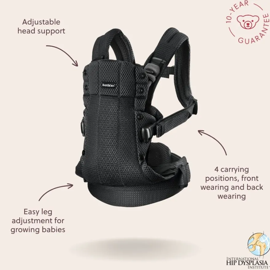 BabyBjörn Harmony 3D Mesh Bärsele - Svart