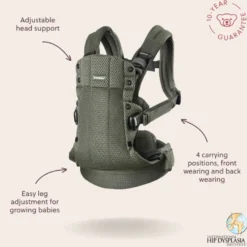 BabyBjörn Harmony 3D Mesh Bärsele - Mörkgrön