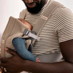 BabyBjörn Mini 3D Mesh Bärsele - Greige