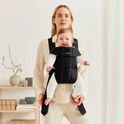 BabyBjörn Mini 3D Vävd Bärsele - Svart
