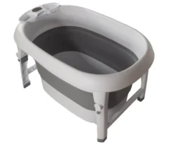 BabyDan Hopfällbar Badbalja 100L - Grå/Vit