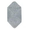 Babyhandduk med huva, 70 x 70 cm - Jasmin blue