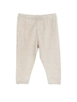 Baby Leggings Randig - Oat Stripe