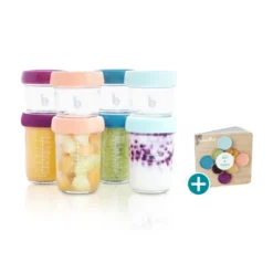 Babymoov Glas Matlådor - 4x 100ml & 4x 220ml