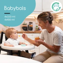 Babymoov Glas Matlådor - 4x 100ml & 4x 220ml