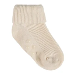 Babyribbsockor med ABS, 3-pack - Rose Smoke