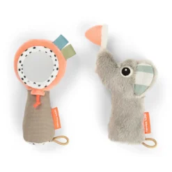 Babyset med spegel och skallra - Celebration Färgmix