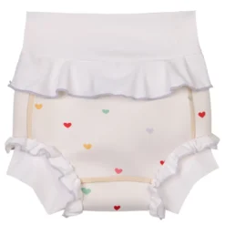 Badblöja neopren - Hearts - Cream
