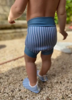 Badblöja neopren - Striped - Blue Shadow