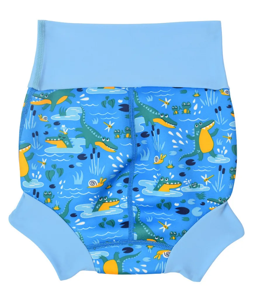 Badbyxor Happy Nappy - Crocodile Swamp Blue