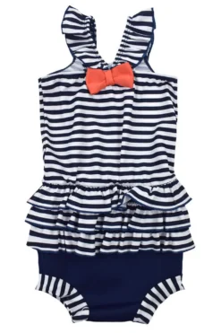 Badbyxor Happy Nappy Kostym - Navy Randig