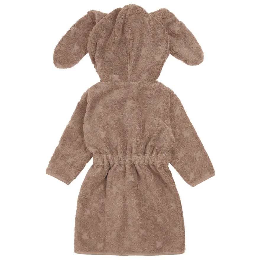 Badcape med öron, 104/110 - Walnut
