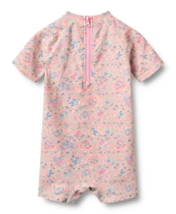 Baddräkt Cas - Pink Heart Flowers