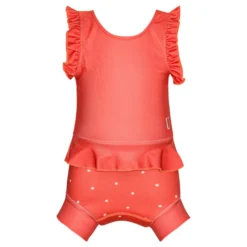 Baddräkt - Neopren - Frill - Berry - Dots - Berry