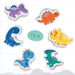 Badfigurer i Skum Dinosaurier