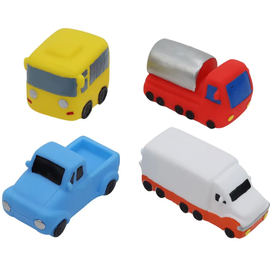 Badleksaker Bilar 4-pack