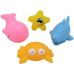 Badleksaker Koralldjur 4-pack