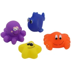 Badleksaker Sjödjur 4-pack