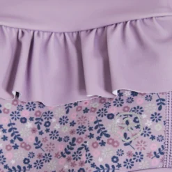 Badshorts med Volang - Lavender Mist