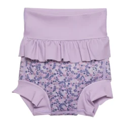 Badshorts med Volang - Lavender Mist
