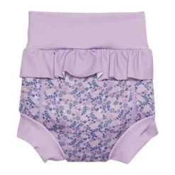 Badshorts med Volang - Lavender Mist