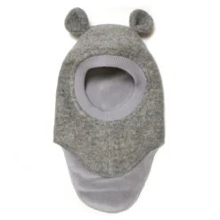Balaclava m. Öron Ull - Medium Grey Melange