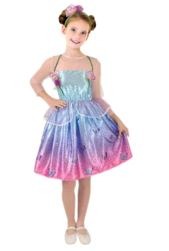 Barbie Vårprinsessa Kostym - Multi